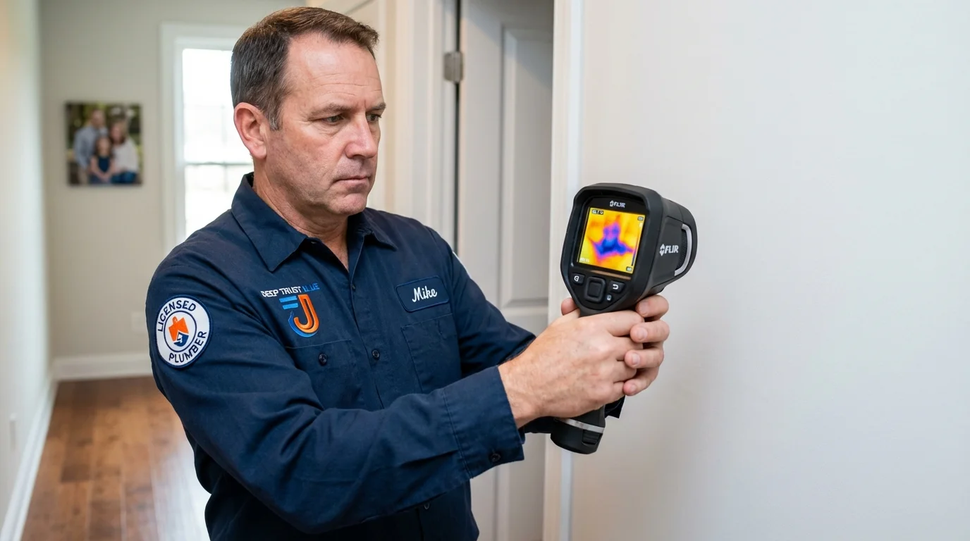 Thermal imaging leak detection by Johns Plumbing LLC in East Lansing